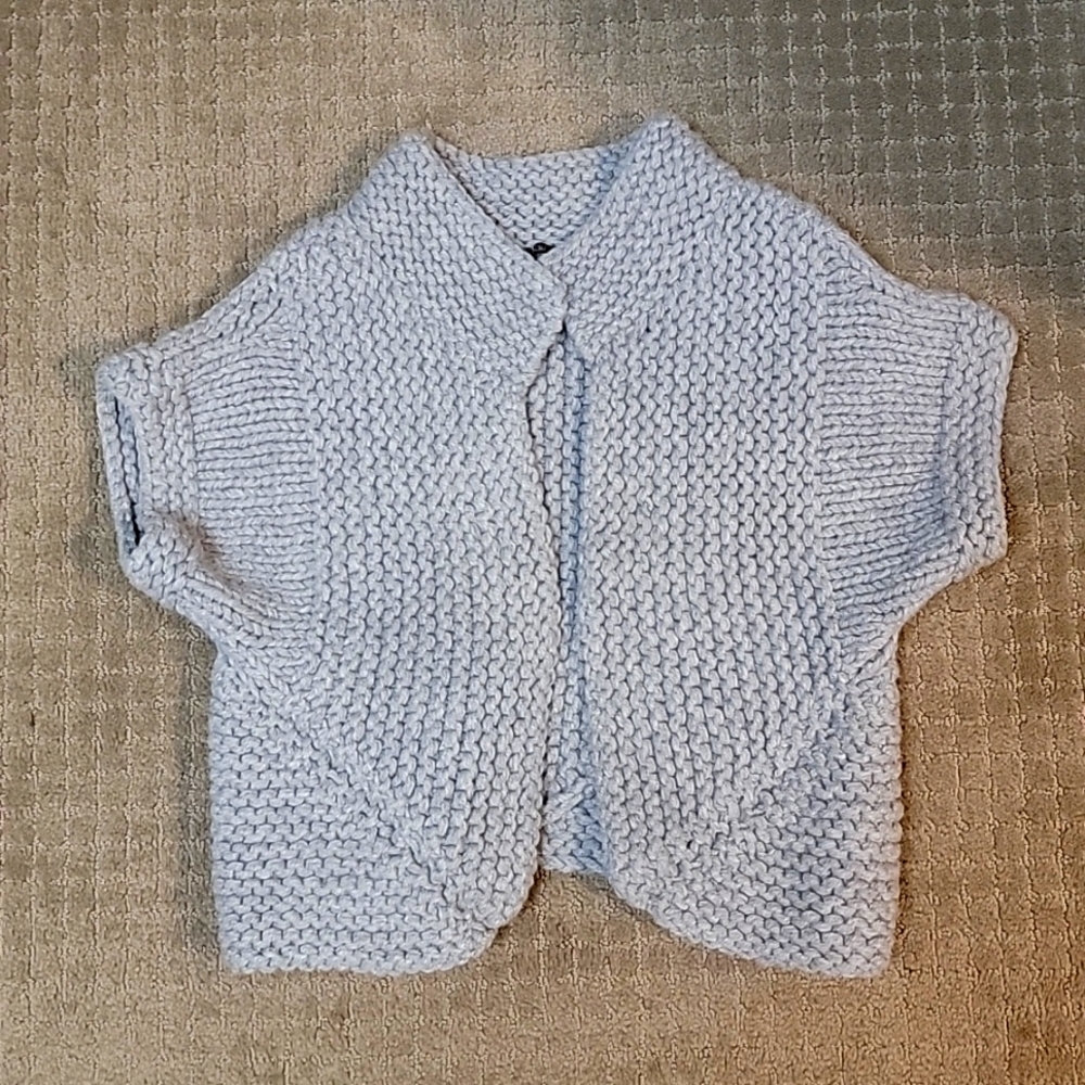 Knit cropped wool shrug/vest from Spain,  Bimba & Lola, size M, EUC